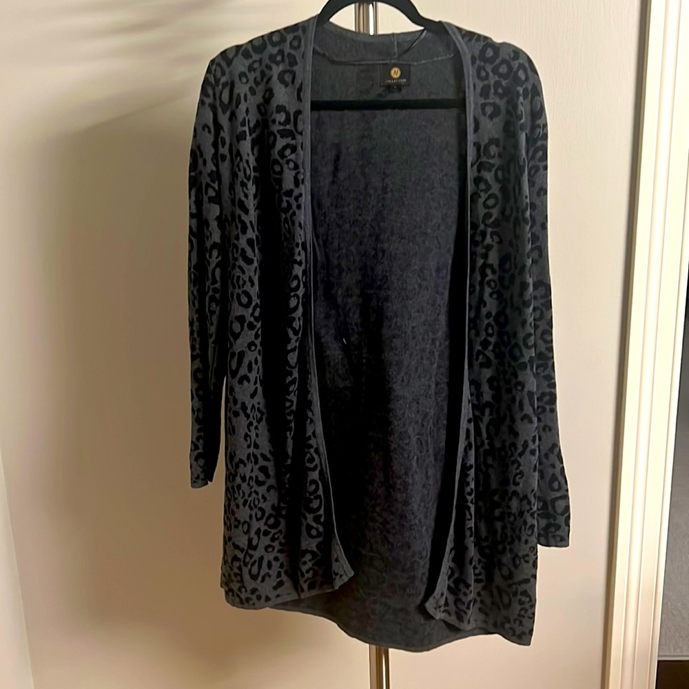 Cheetah sweater cardigan